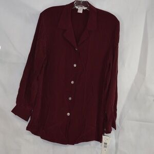 100 % Silk Blouse and pants SZ 8 NYGARD COLLECTION NWT